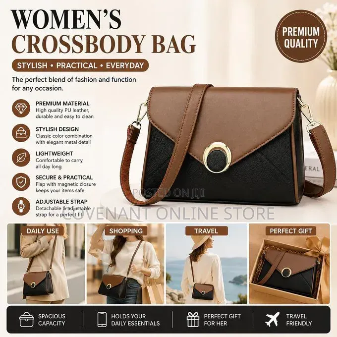 Women's Soft PU Leather Crossbody Shoulder Bag