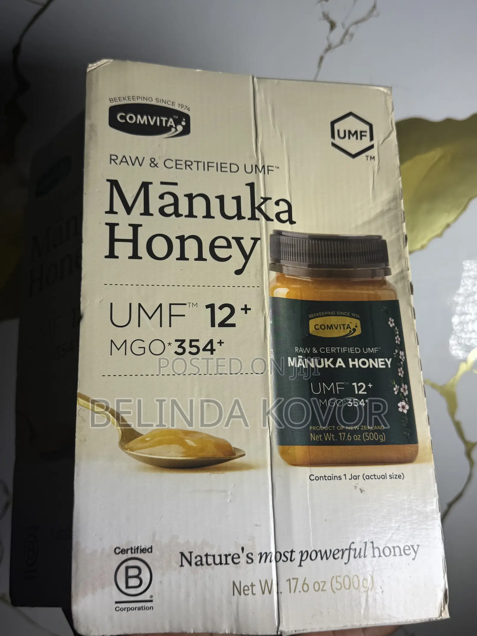 Comvita Manuka Honey 17.6 Oz (500g) New Zealand Raw Umf 12+, Mgo 354+