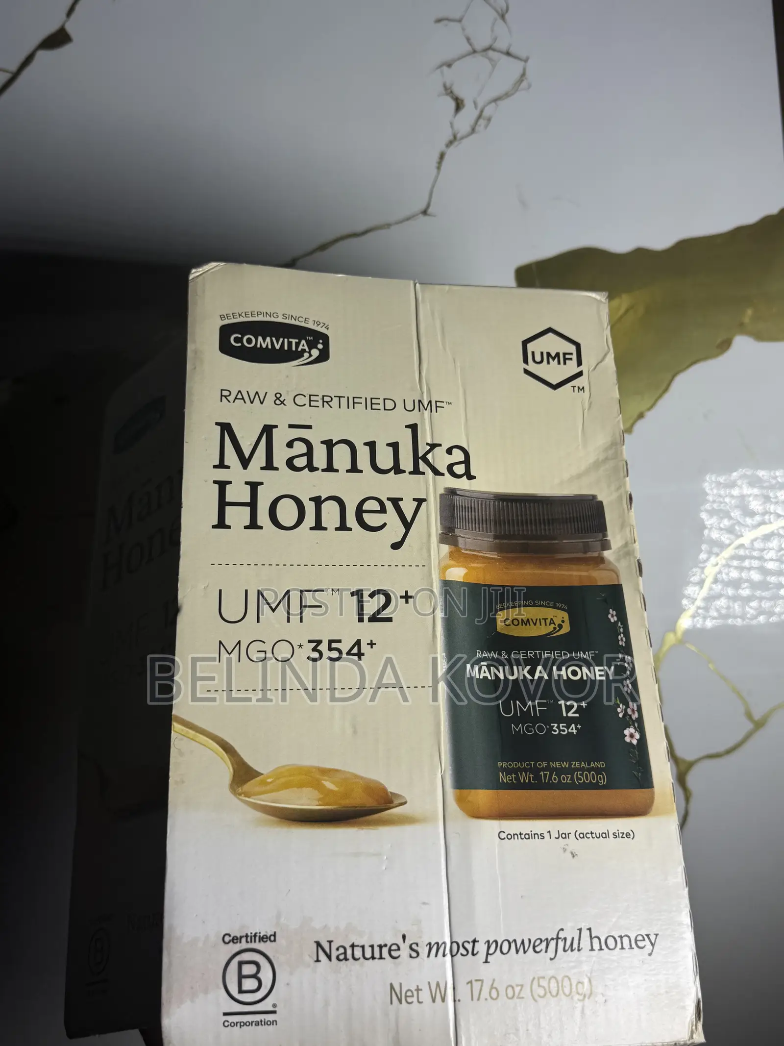 Comvita Manuka Honey 17.6 Oz (500g) New Zealand Raw Umf 12+, Mgo 354+