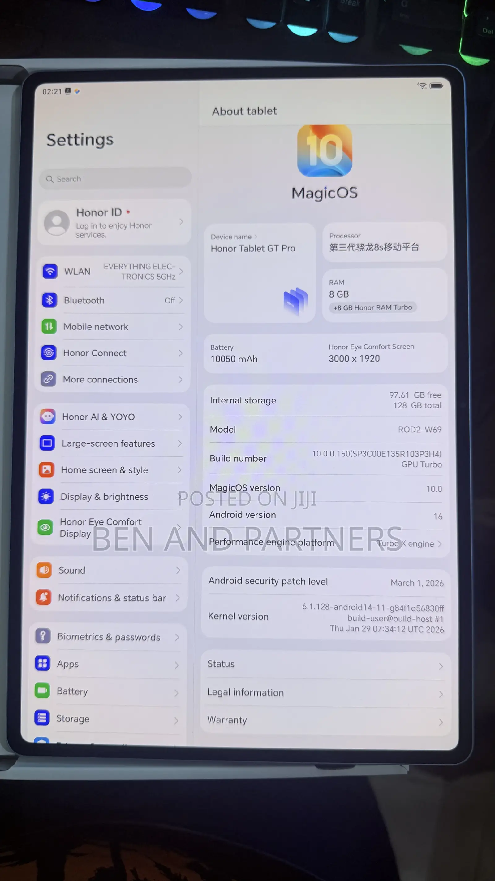 New Honor Pad 8 128 GB Blue