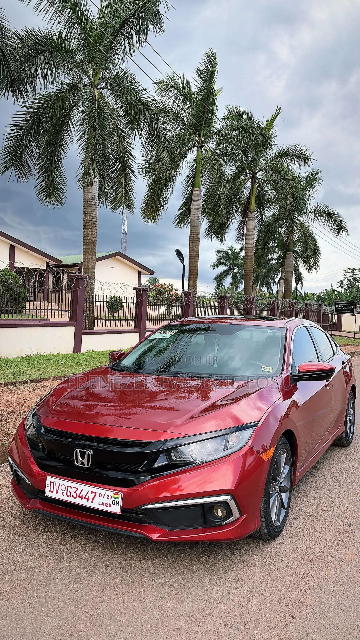 Honda Civic EX-L Sedan 2020 Burgundy