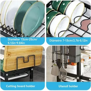 2 Tier Dish Rack for Kitchen Counter