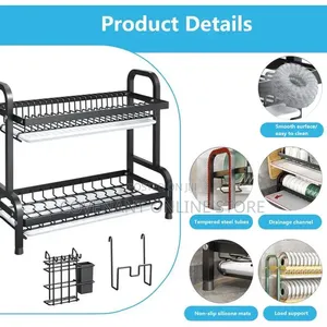 2 Tier Dish Rack for Kitchen Counter