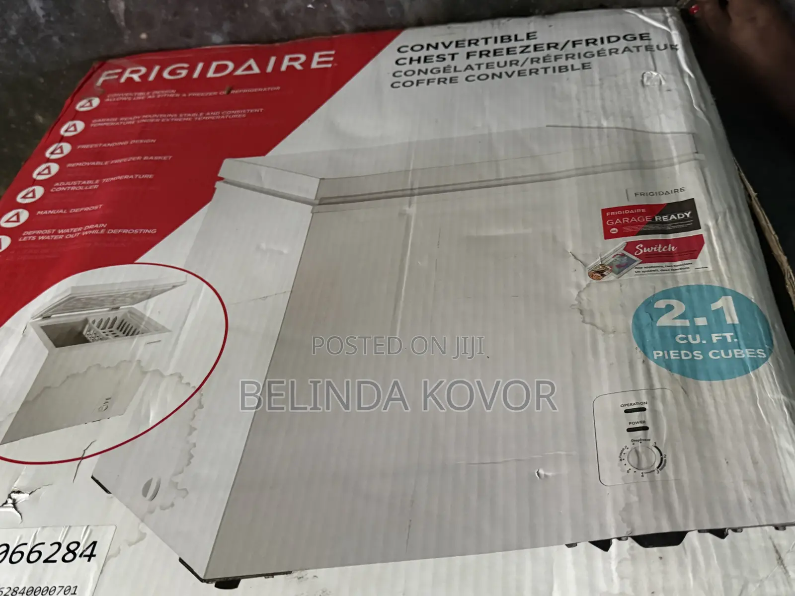 Frigidaire 18.5 In. 2.1 Cu Ft. White Garage Ready Convertible Chest