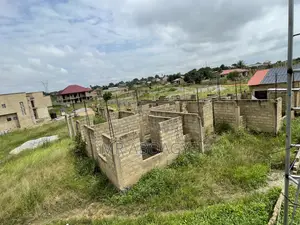 4bedroom Uncompleted Building , on Two PLTS 4sale at Amasaman Danchira