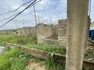 4bedroom Uncompleted Building , on Two PLTS 4sale at Amasaman Danchira