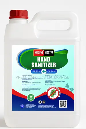 Hand Sanitizer Gel, 5 Liter - Hygiene Master