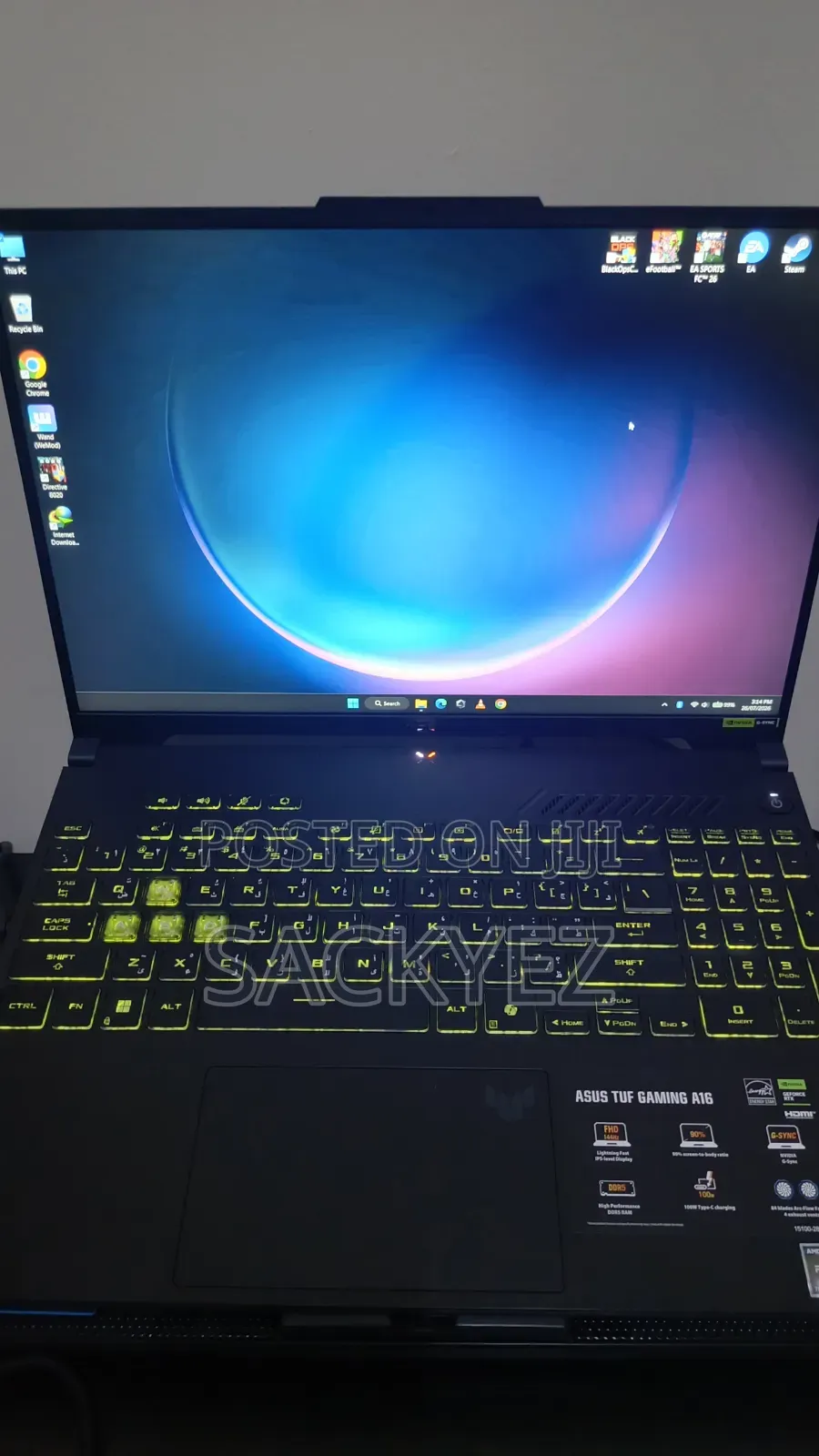 Laptop Asus TUF Gaming A16 16GB AMD Ryzen 7 SSD 1T