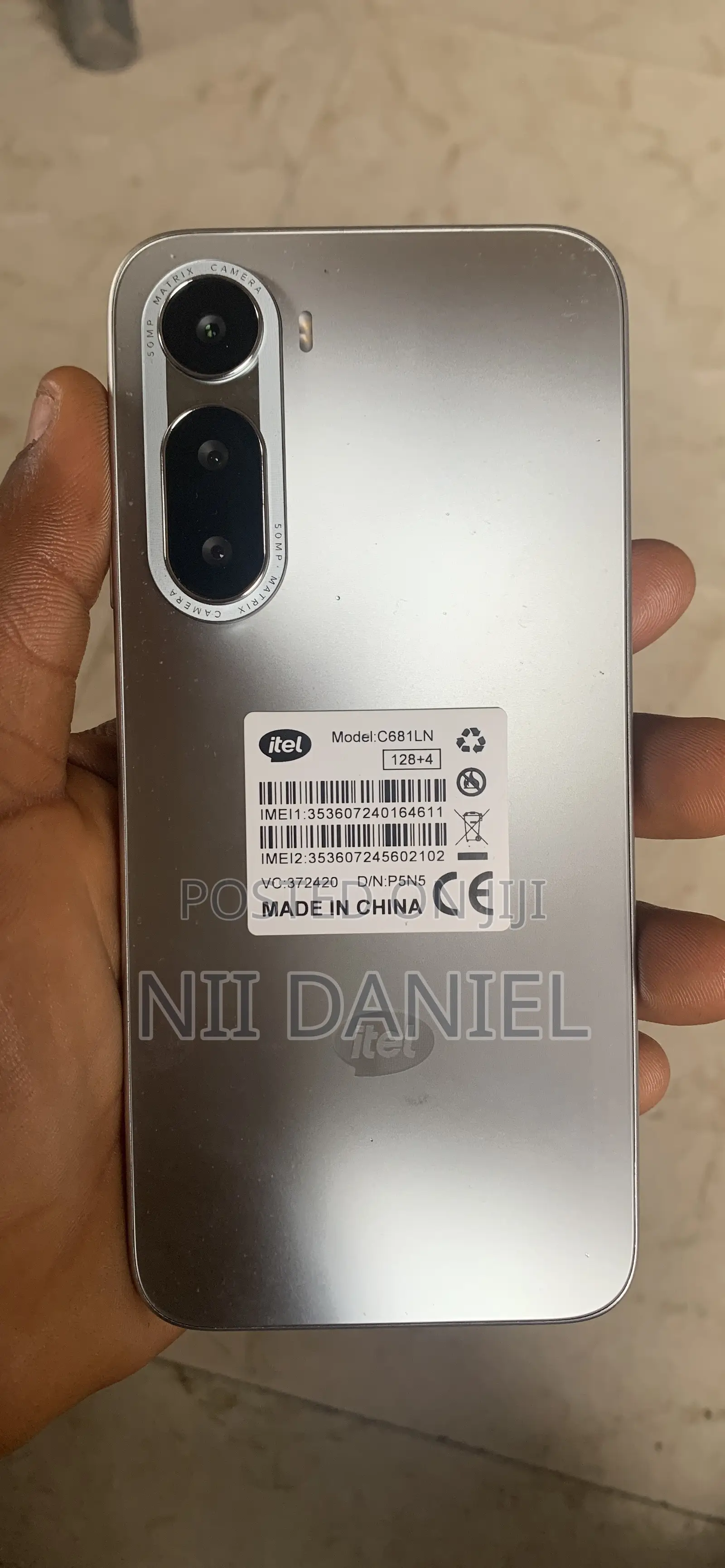 New Itel City 200 128 GB Gray
