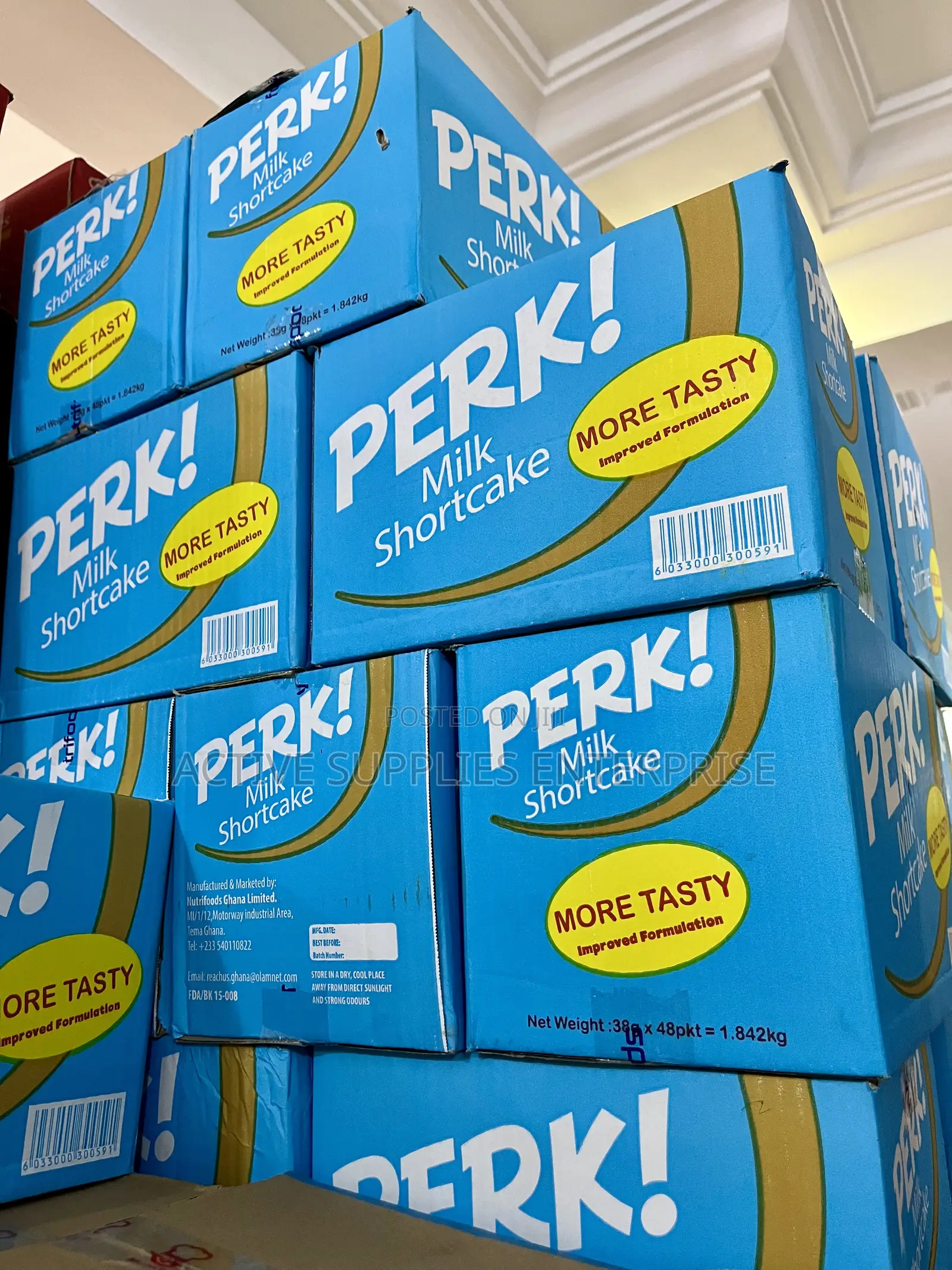 Perk Milk Shortcake Biscuits 38g (48 in a Box)