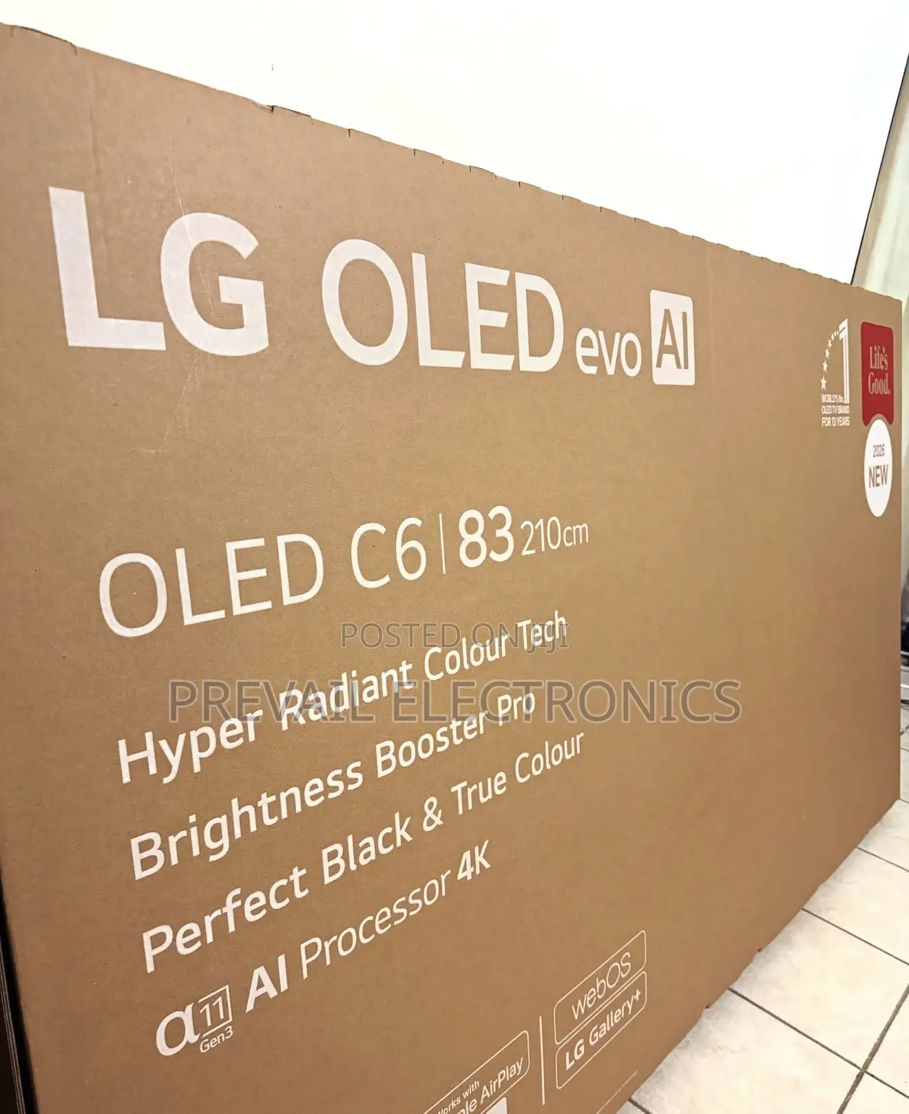 83 Inch Class LG OLED Evo AI C6H Smart TV 2026
