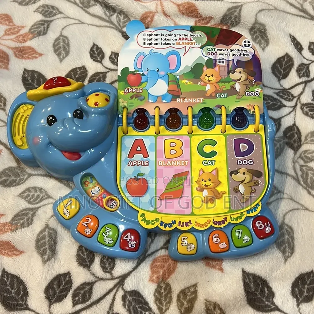 VTech Touch and Teach Elephant Book, Blue