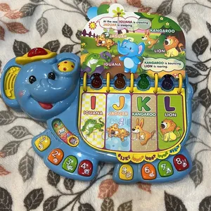 VTech Touch and Teach Elephant Book, Blue