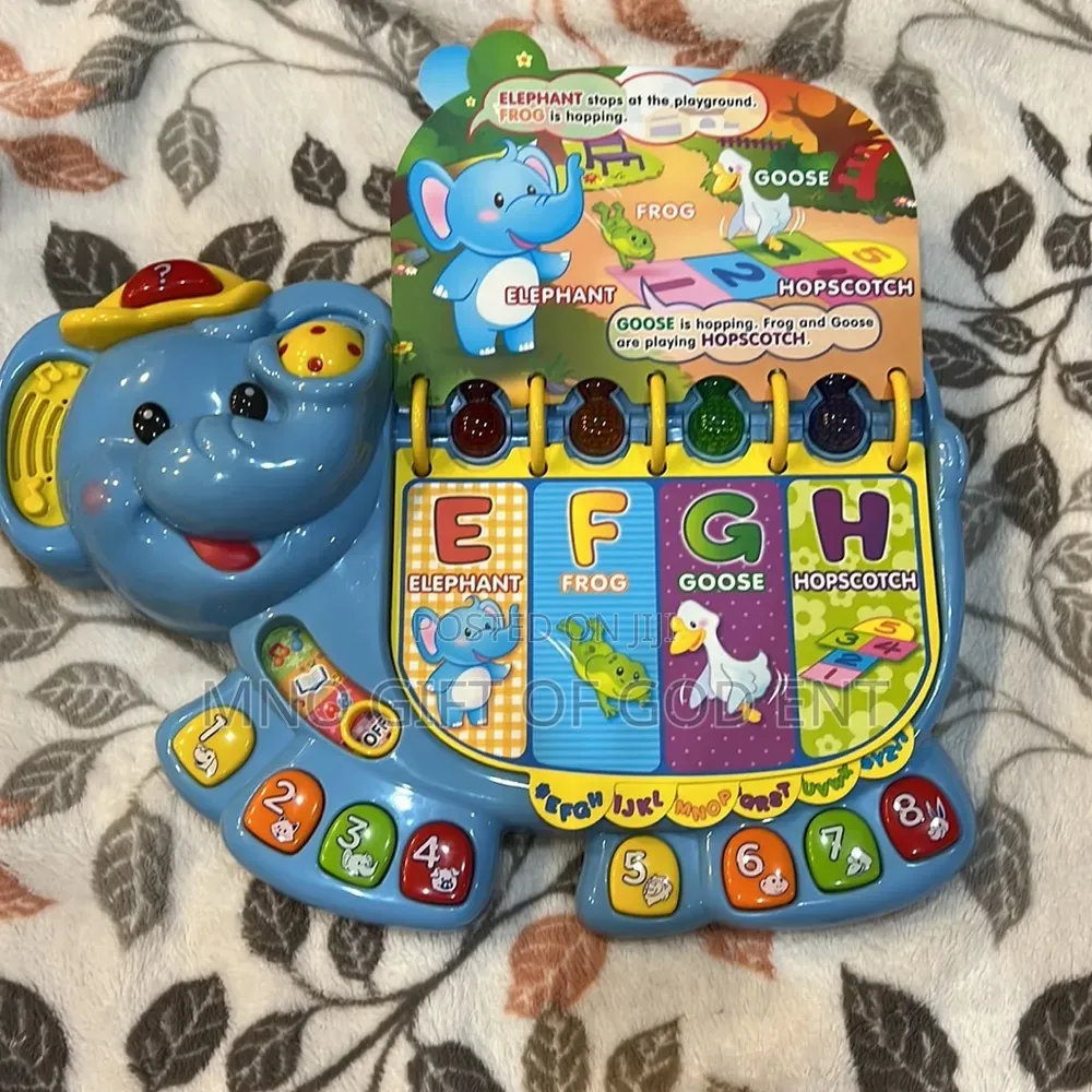 VTech Touch and Teach Elephant Book, Blue