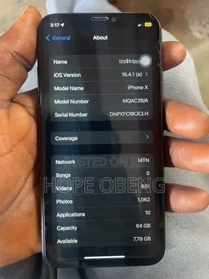 Apple iPhone X 64 GB Black