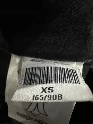 Black Cross-Patch Baggy Jeans – Size XS