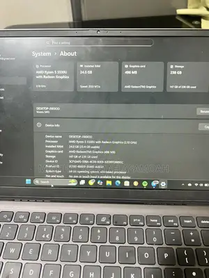 Laptop Dell G5 15 5500 24GB AMD Ryzen 5 SSD 256GB