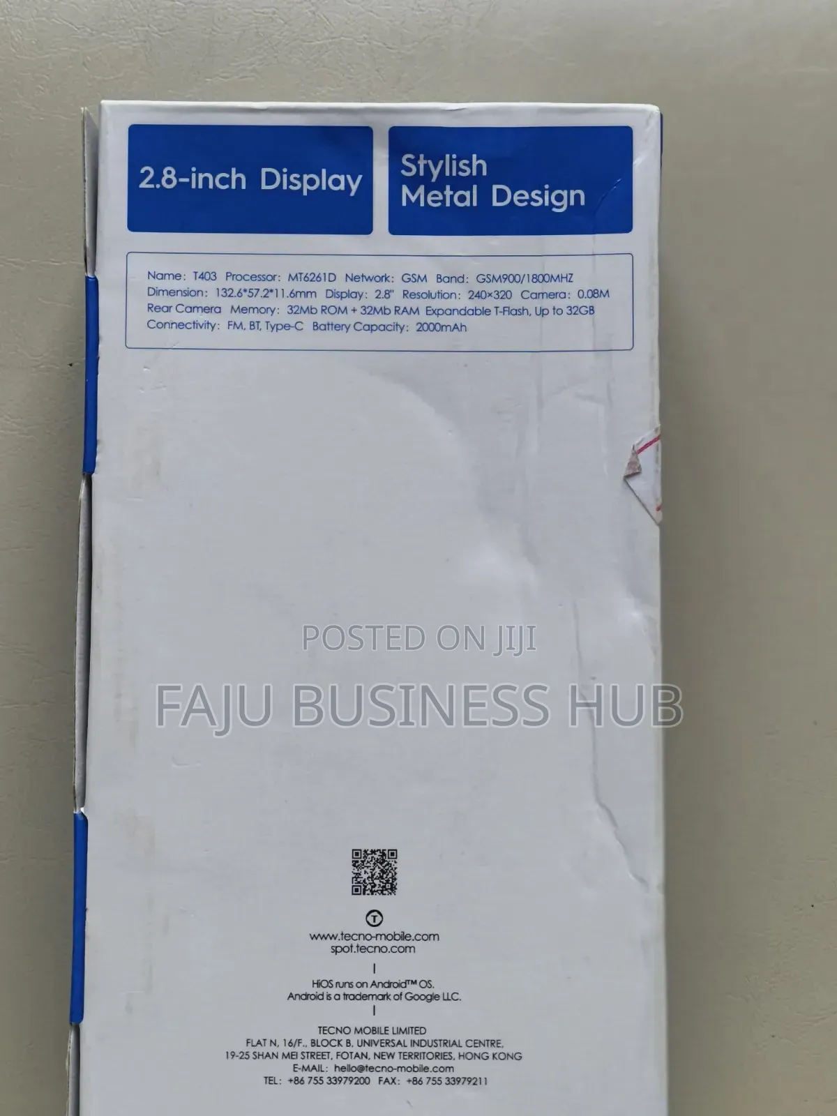 New Tecno T403 Blue