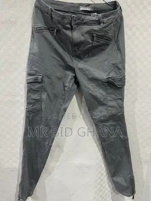 NEXT Women’s Grey Skinny High-Rise Cargo Jeans – UK 16 Long