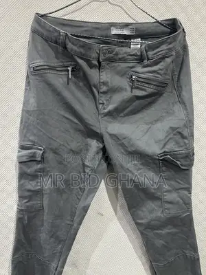 NEXT Women’s Grey Skinny High-Rise Cargo Jeans – UK 16 Long