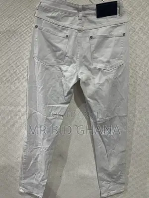 BoohooMAN Men’s White Skinny Jeans – Waist 28, Leg 32