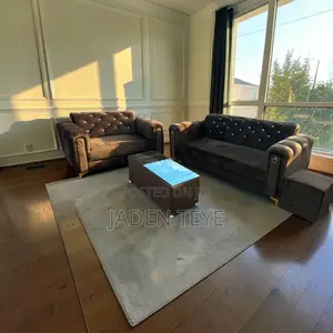 Brand New Golden Brown Fabric Sofa
