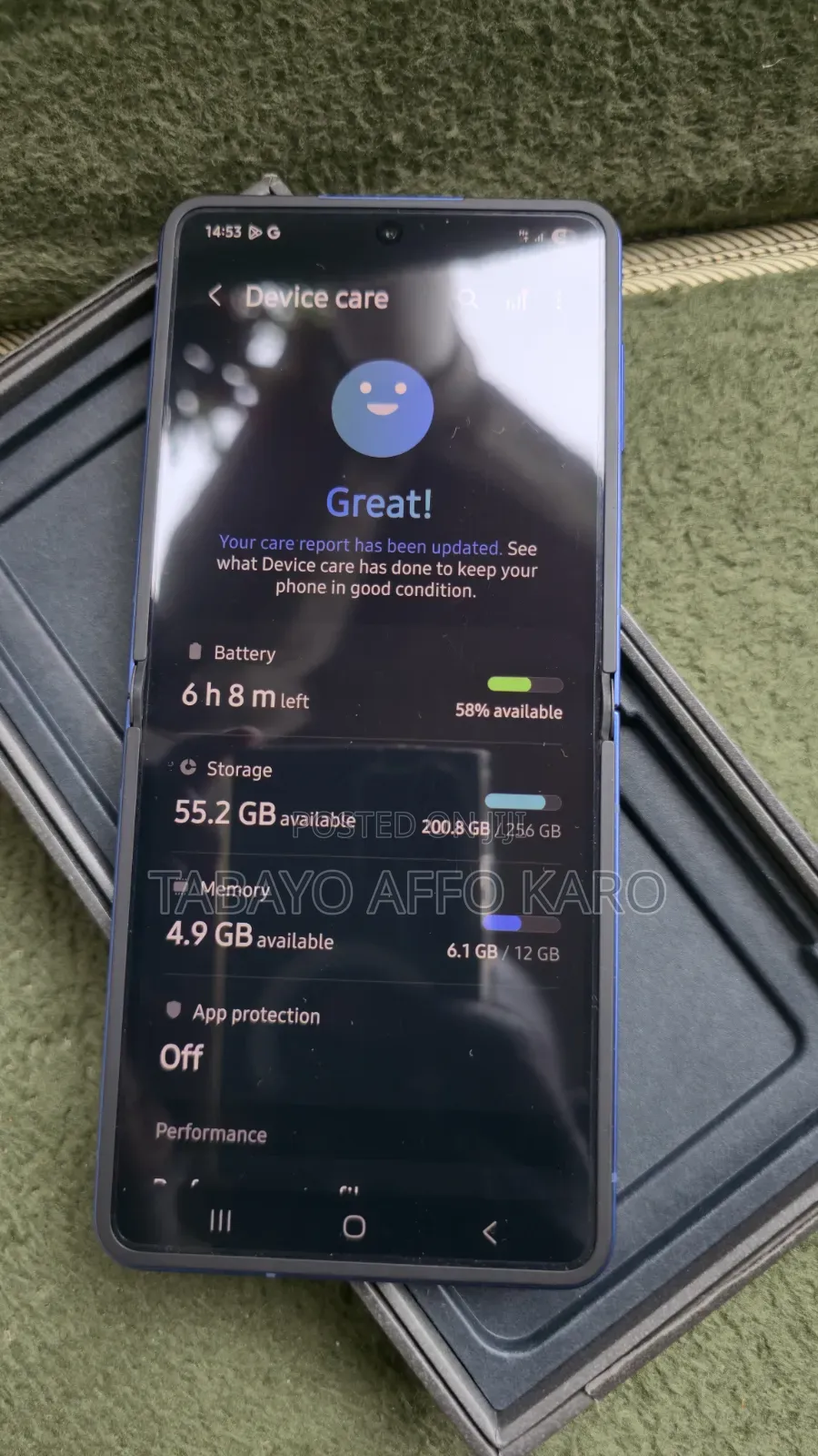 New Samsung Galaxy Z Flip7 256 GB Blue
