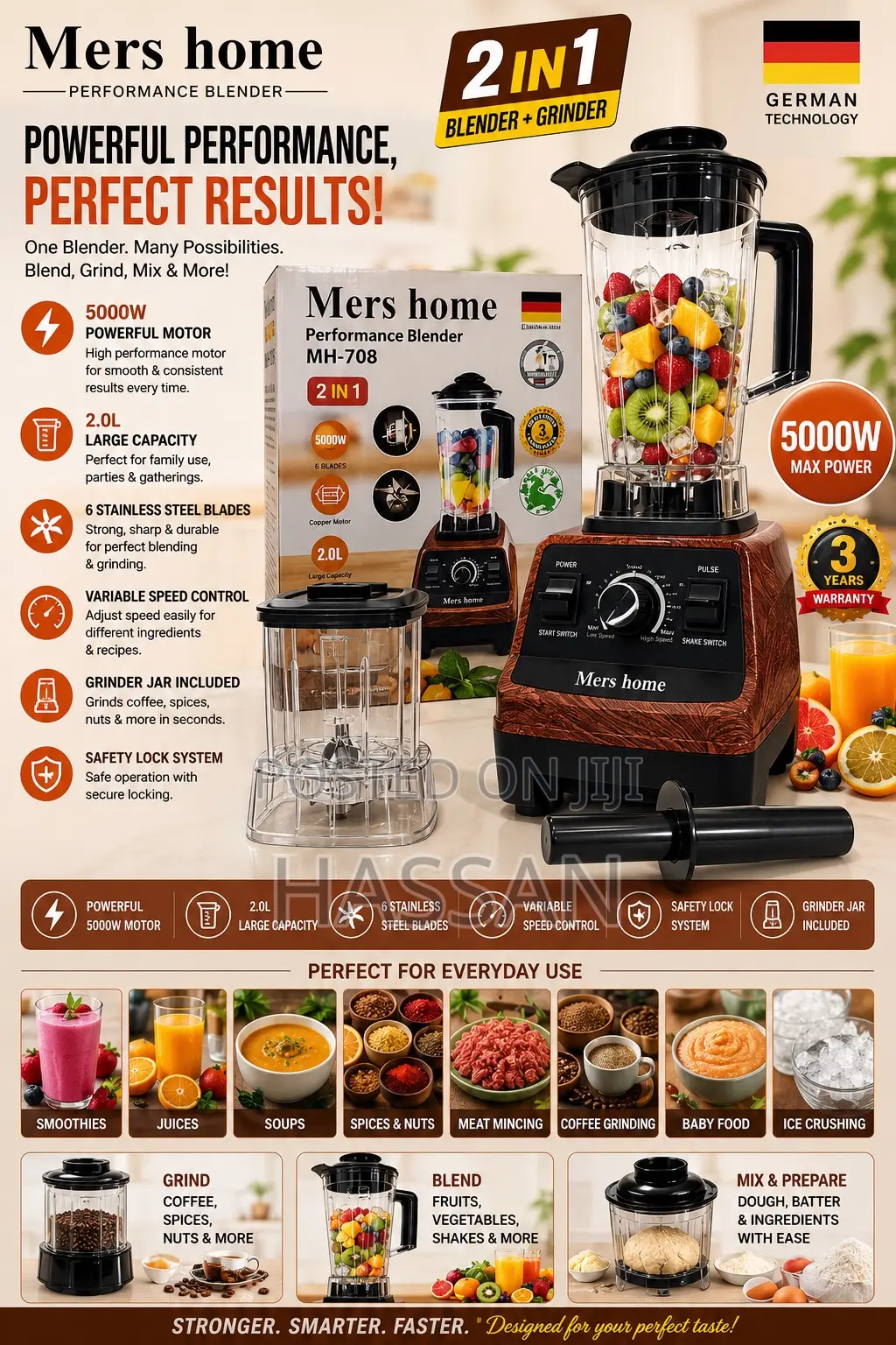 2in1 Performance Blender 2Litres