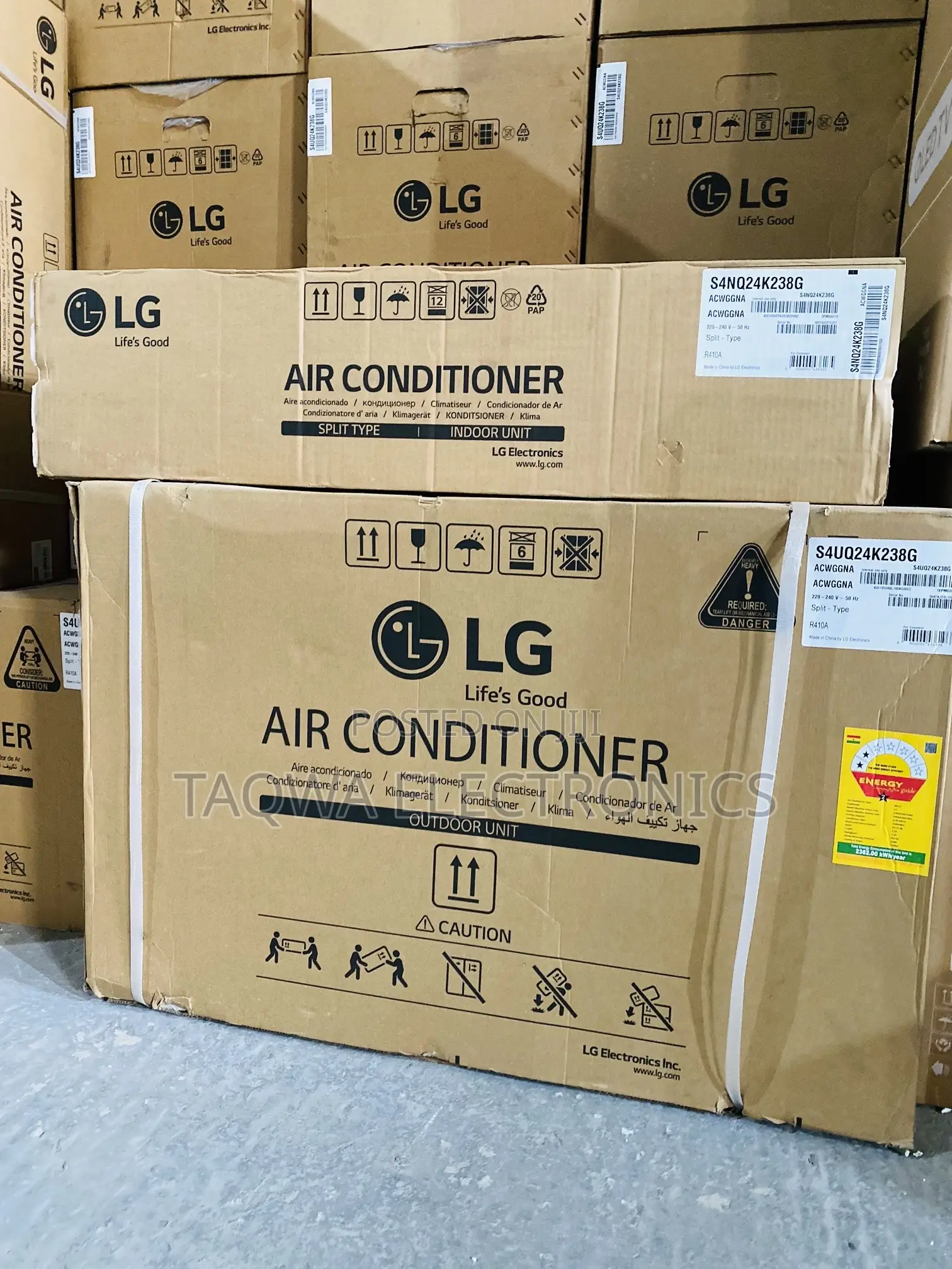 White LG 2.5hp Split Air Conditioner