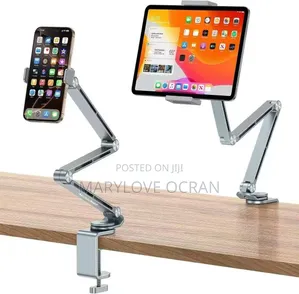 Adjustable Tablet and Phone Holder
Heavy and Solid 
Rotates 360°