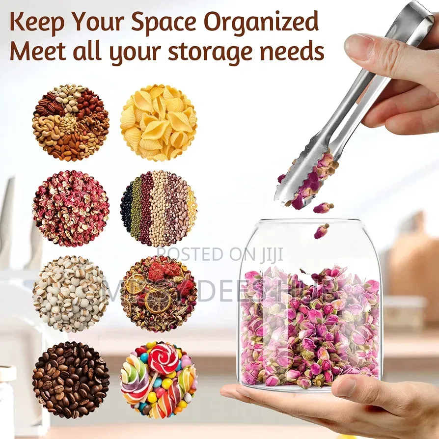 3pcs Ball Cork Lead-Free Glass Jars