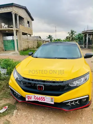 Honda Civic EX Sedan 2018 Yellow