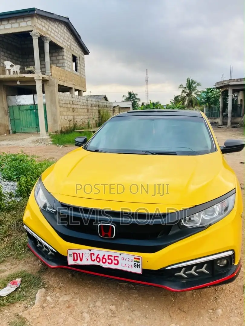Honda Civic EX Sedan 2018 Yellow