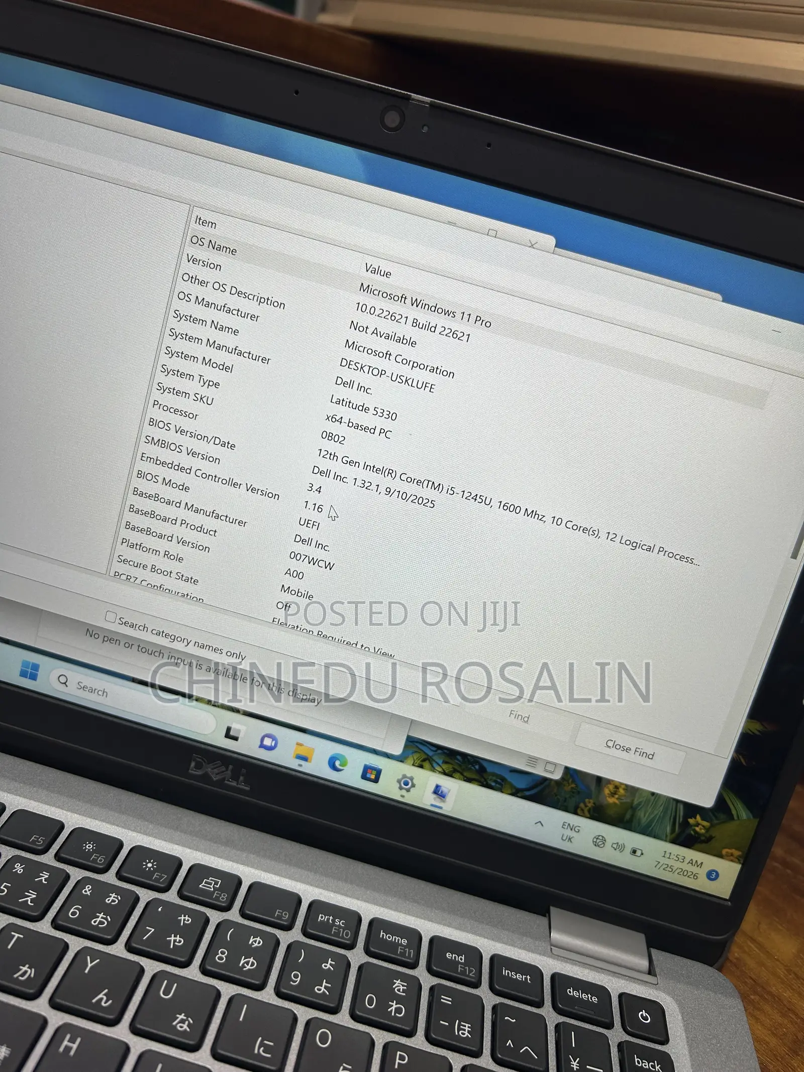 Laptop Dell Latitude 5330 16GB Intel Core i5 SSD 256GB