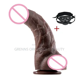 7 Inch Curved Realistic Dildo Strap on Harness Suction Cup