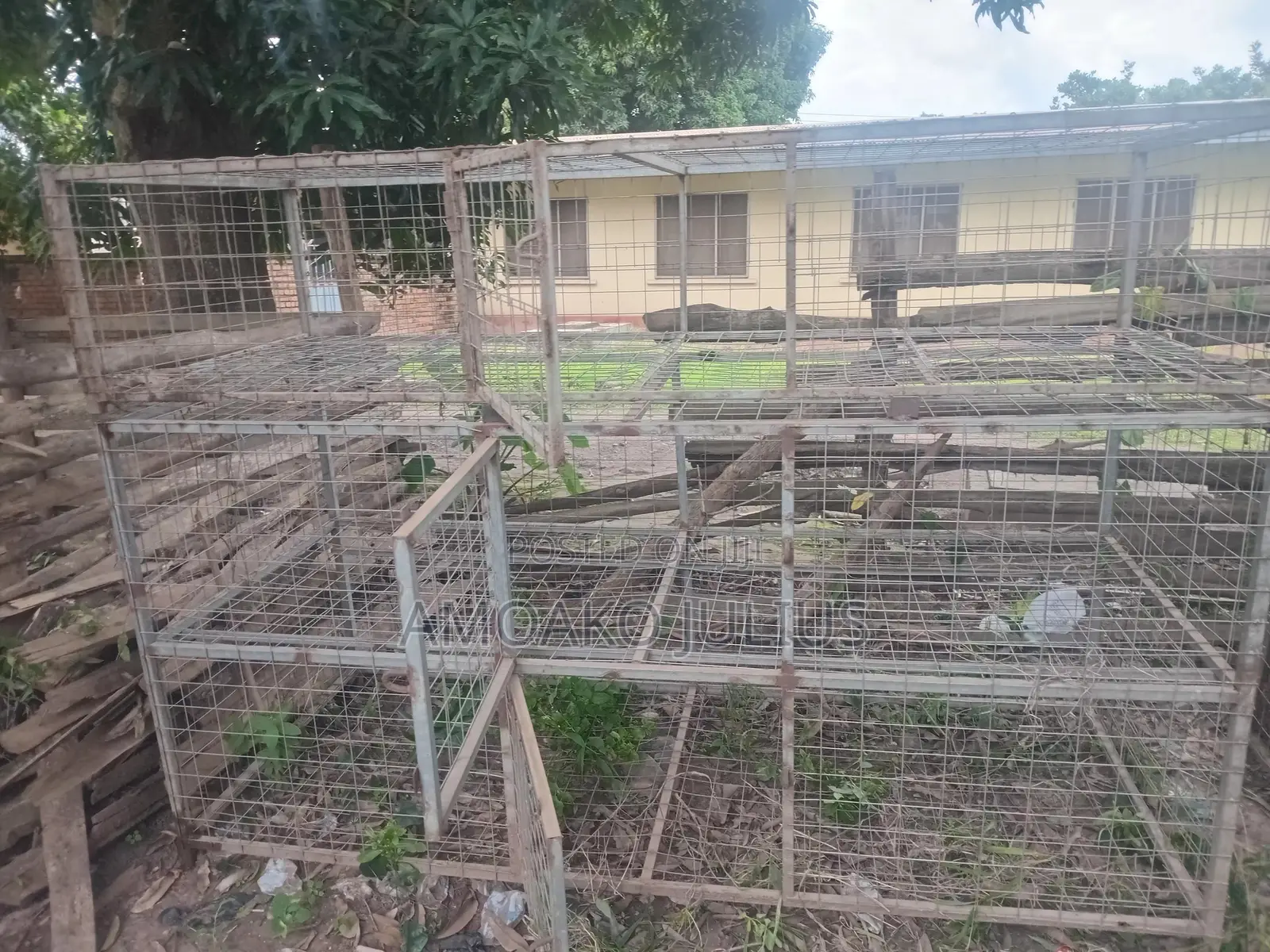 Two Cages "Three in One Separate . Rearing Poultry and Selling, Rabbit