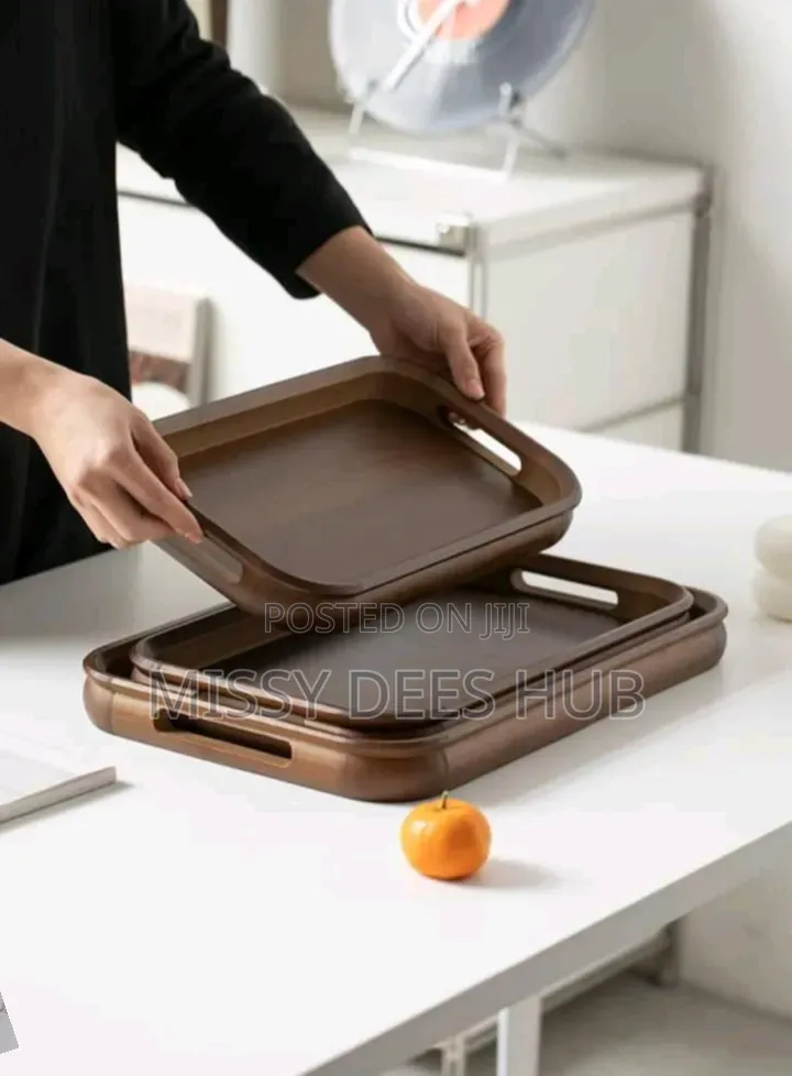 3pcs Wooden Serving Tray