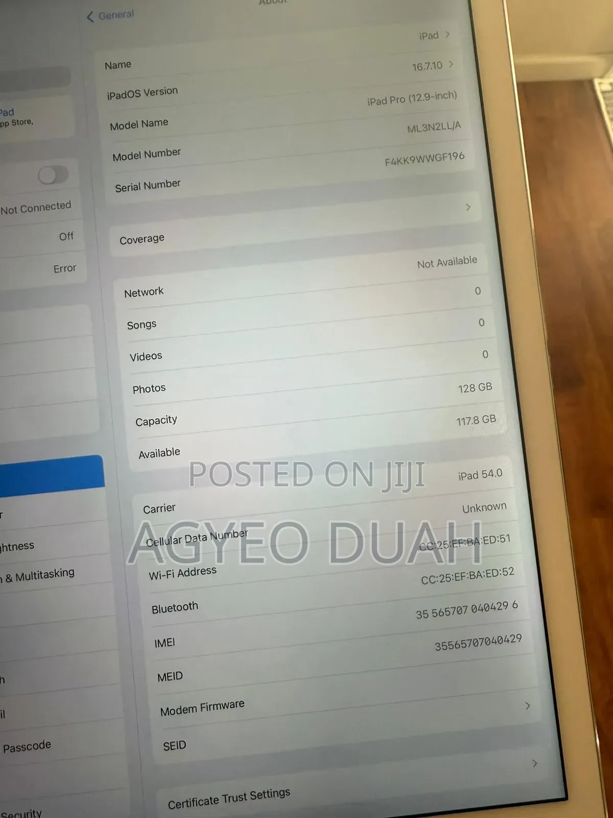 Apple iPad Pro 12.9  (2015) 128 GB Silver