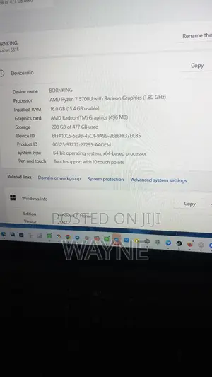 Laptop Dell Inspiron 15 16GB AMD Ryzen 7 HDD+SSD 512GB
