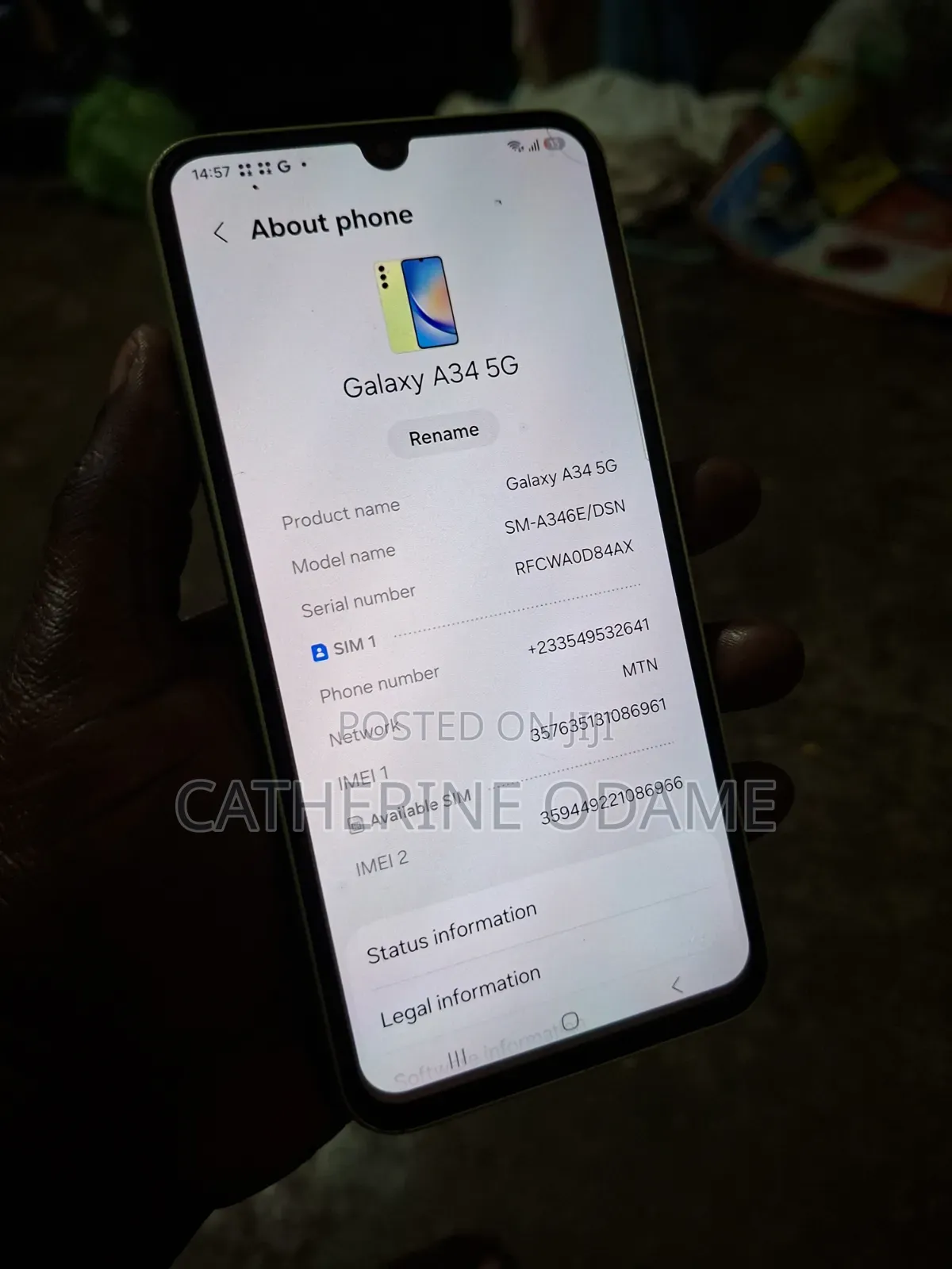 Samsung Galaxy A34 128 GB Yellow