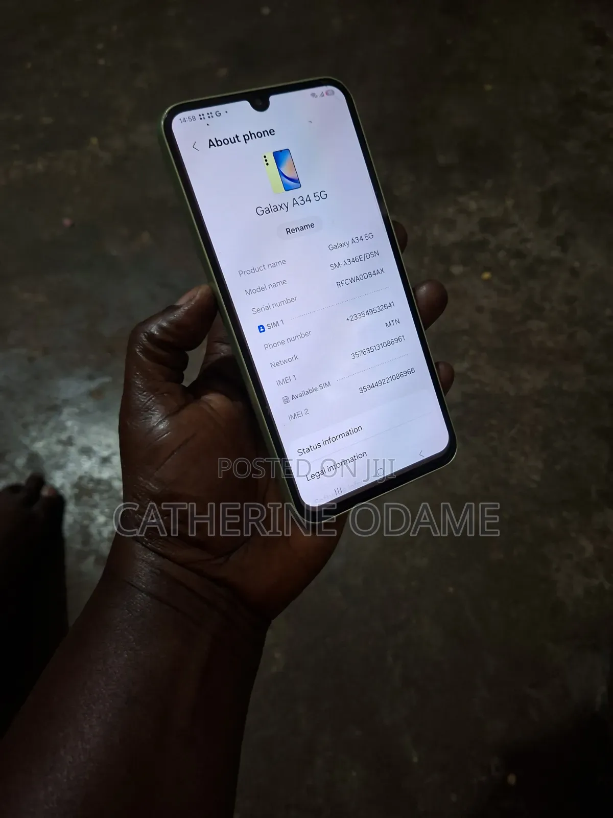Samsung Galaxy A34 128 GB Yellow