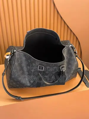 This Is Original Louis Vuitton Pure Real Leather Duffle TravelingBag