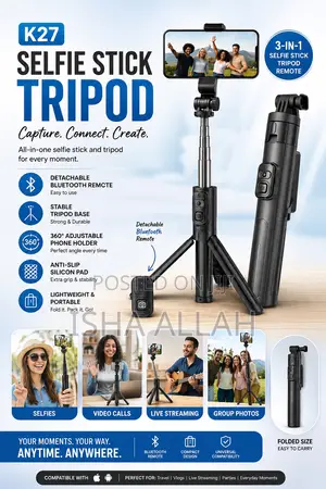  Smart Selfie Stick Tripod