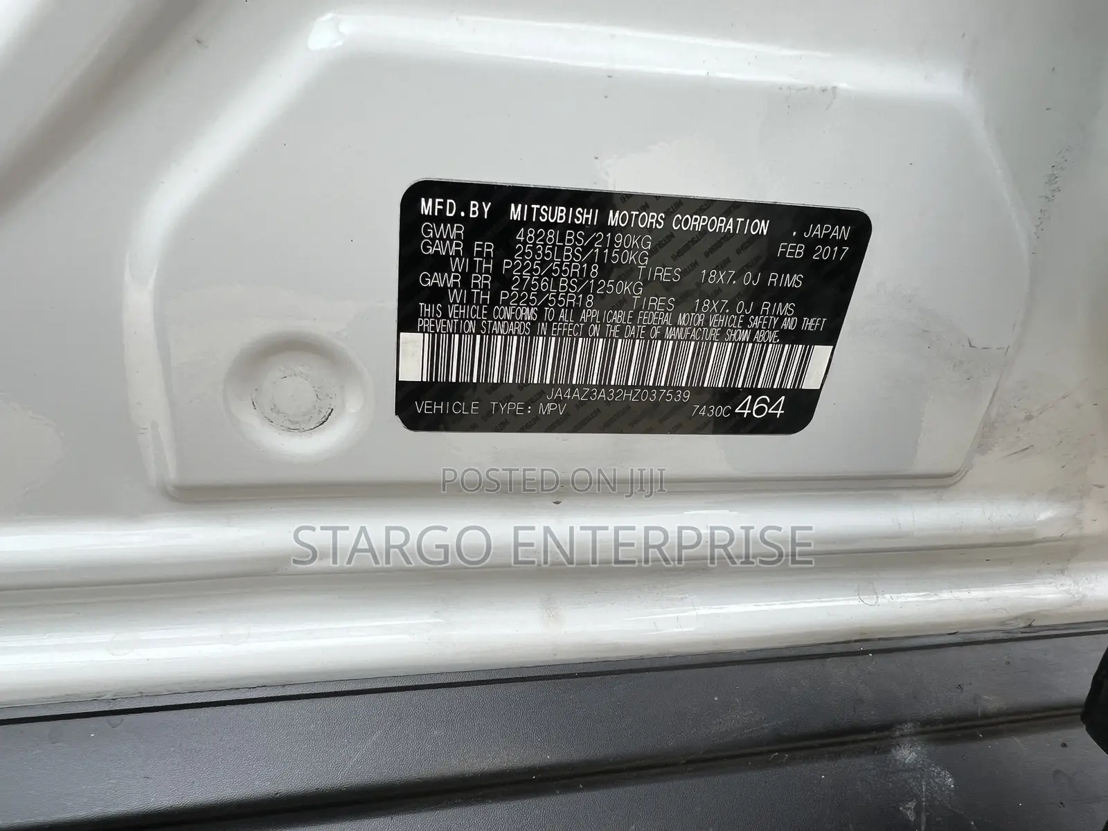 Mitsubishi Outlander SEL AWC 2017 White