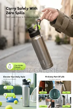 Oraimo RetroGeo 730 Sports Aesthetics 730ml Insulated Water Bottle