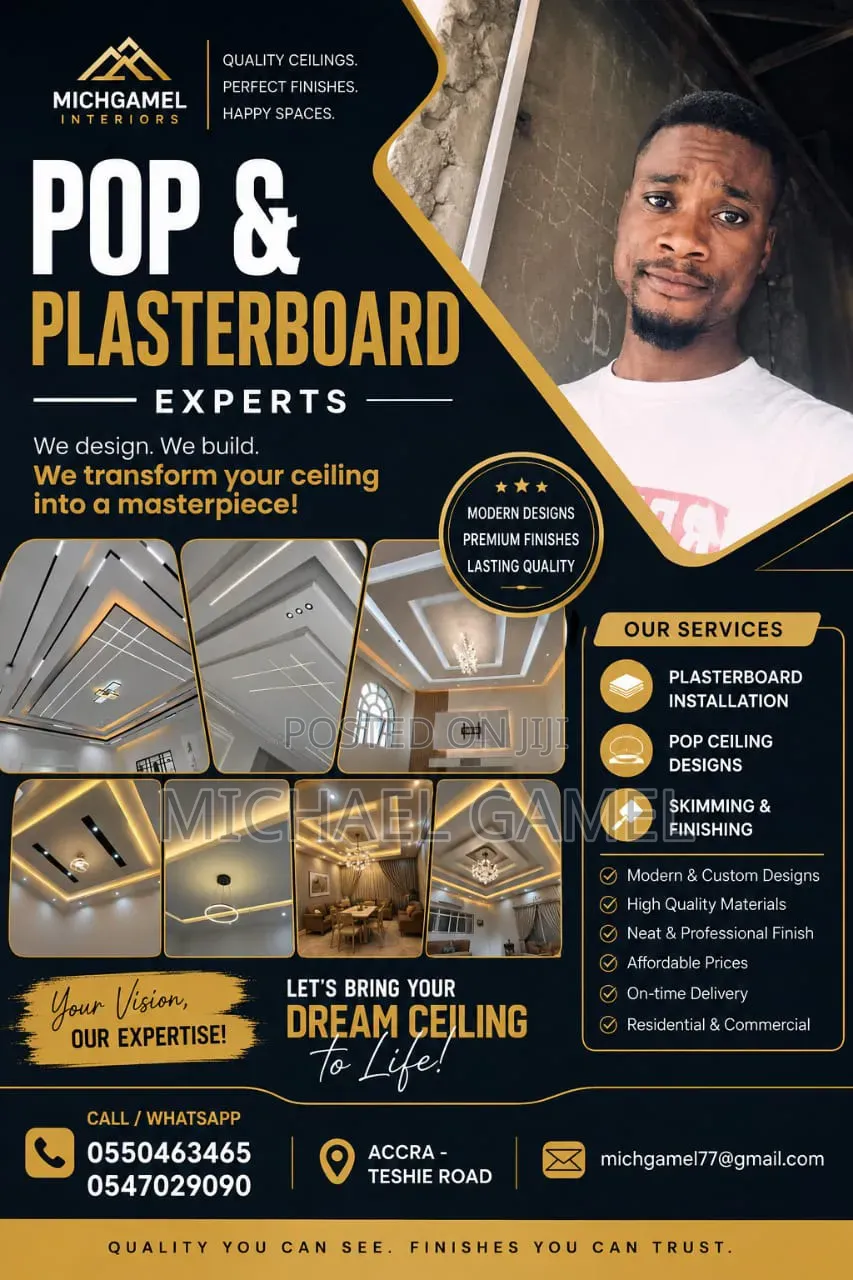 Pop Celling/Plasterboard and Skimming