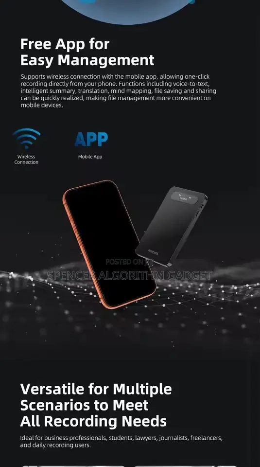 Philips VTR 7900 Voice Recorder Transcription