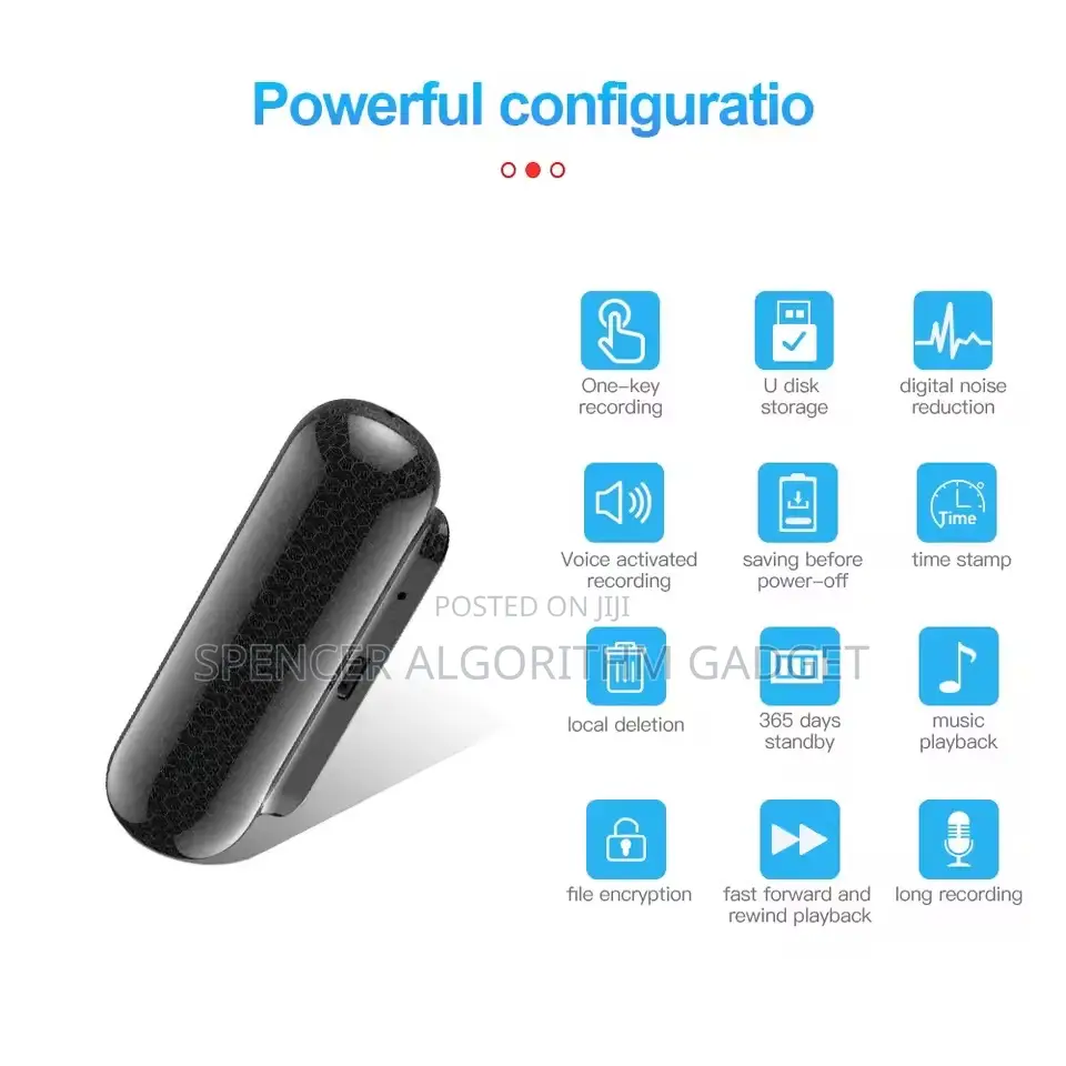 Magnet MicroVoice Recorder 8gb (400 Hours)
