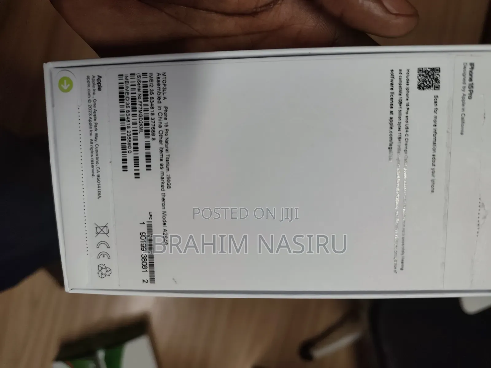 New Apple iPhone 15 Pro 256 GB Gray