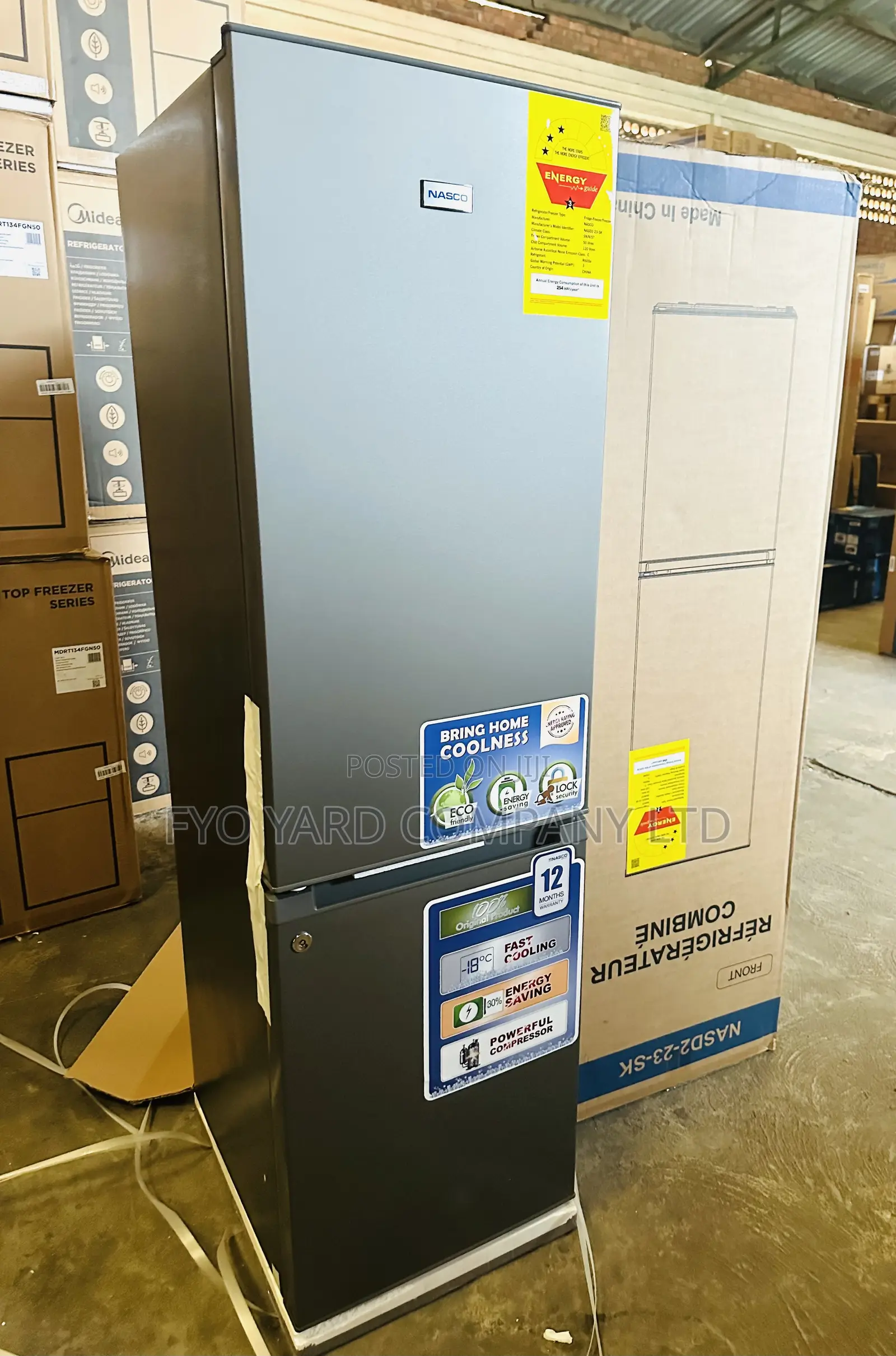 Modern Design 170liters Nasco Fast Cooling 2 Doors Fridge